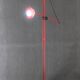 1980s Halogen Red Floor Lamp, Italy