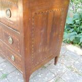 Louis XVI period walnut chest of drawers from the 18th century