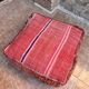 Handmade Berber Kilim pouf, floor cushion