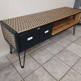 Industrial style TV stand