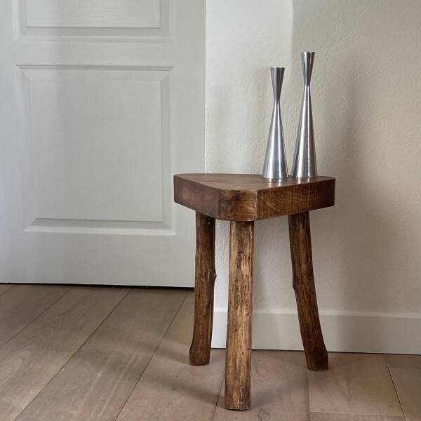 Brutalist tripod stool