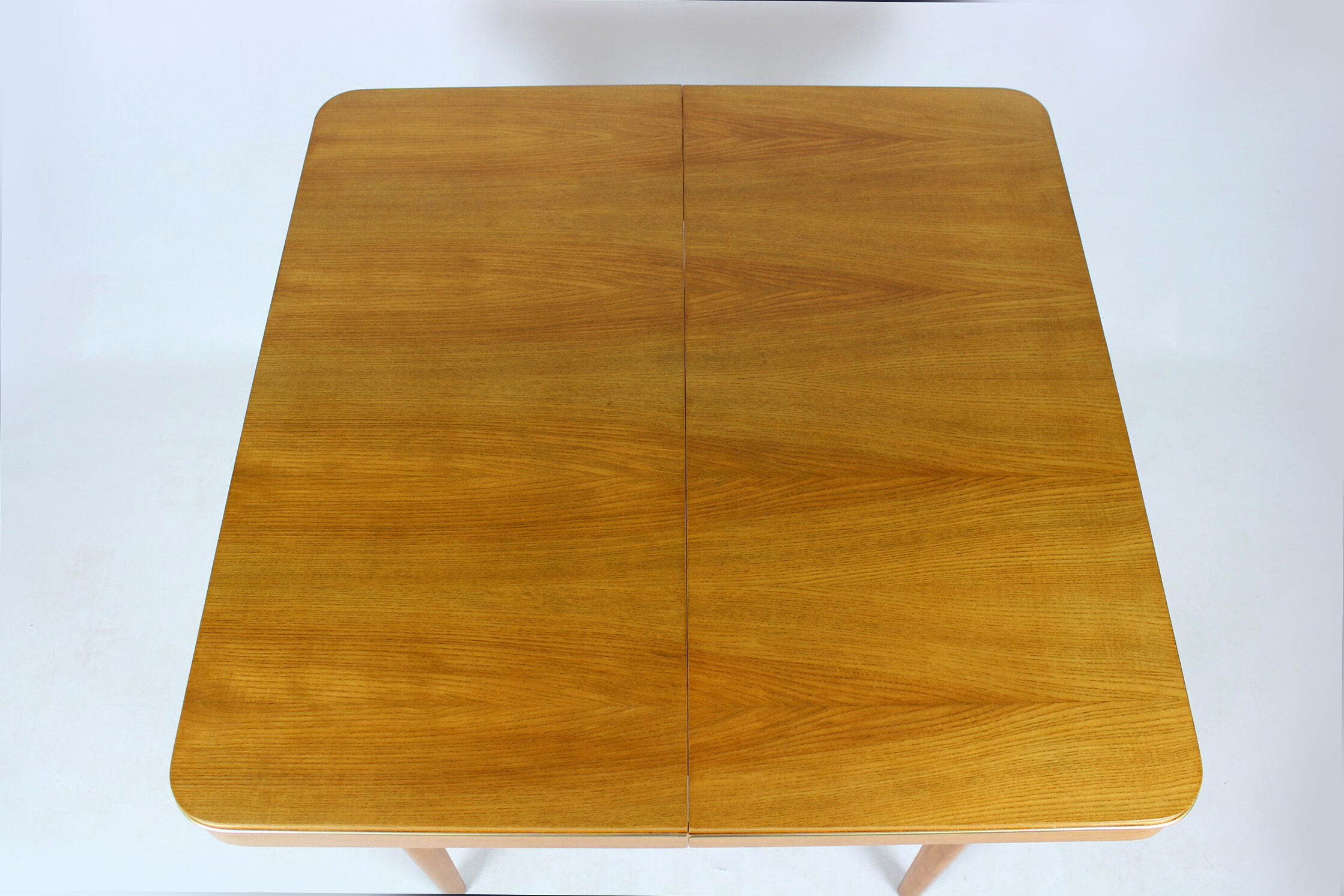 Square oak veneered folding table from Jitona, 1960