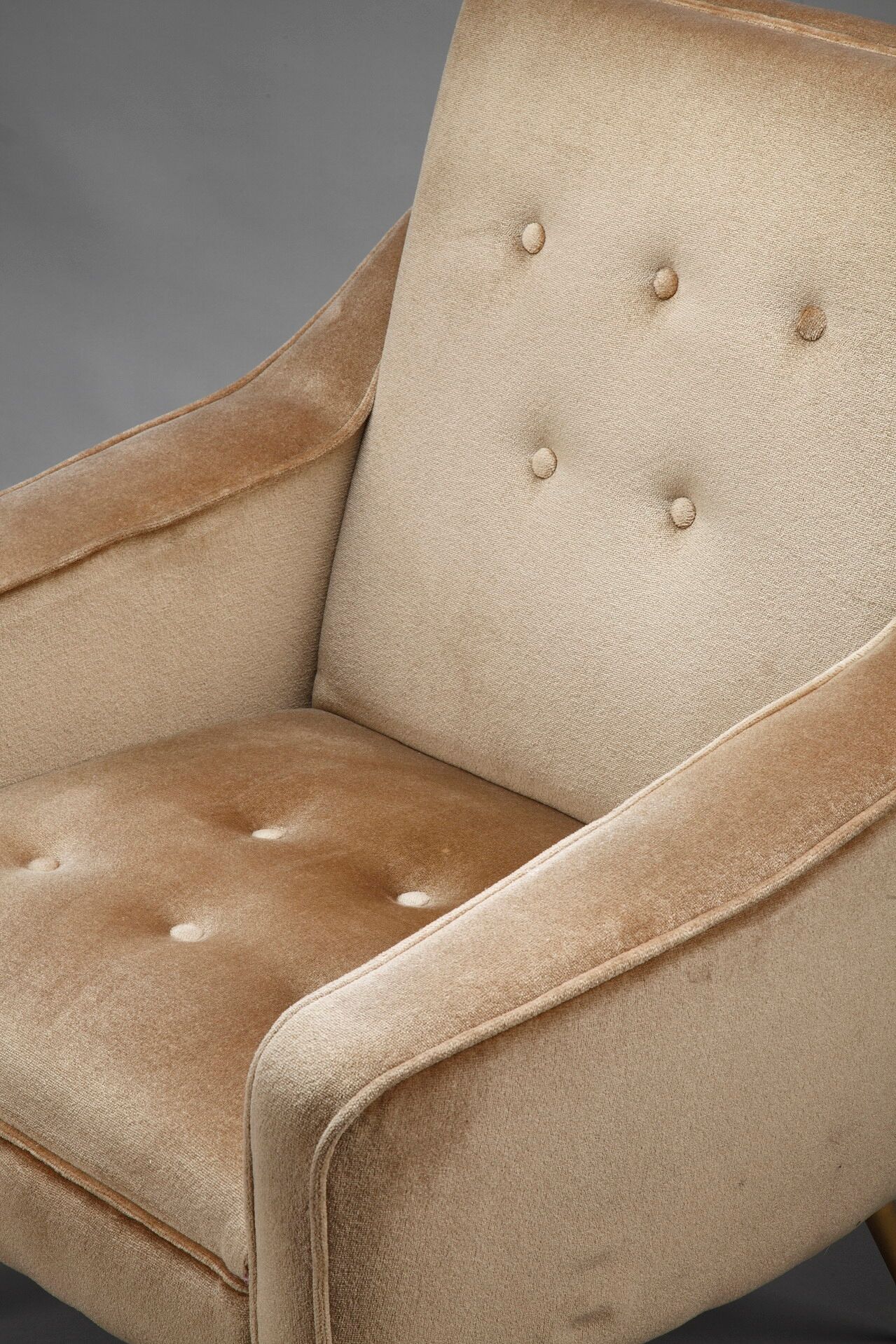 Pair of velvet chairs from the 50s