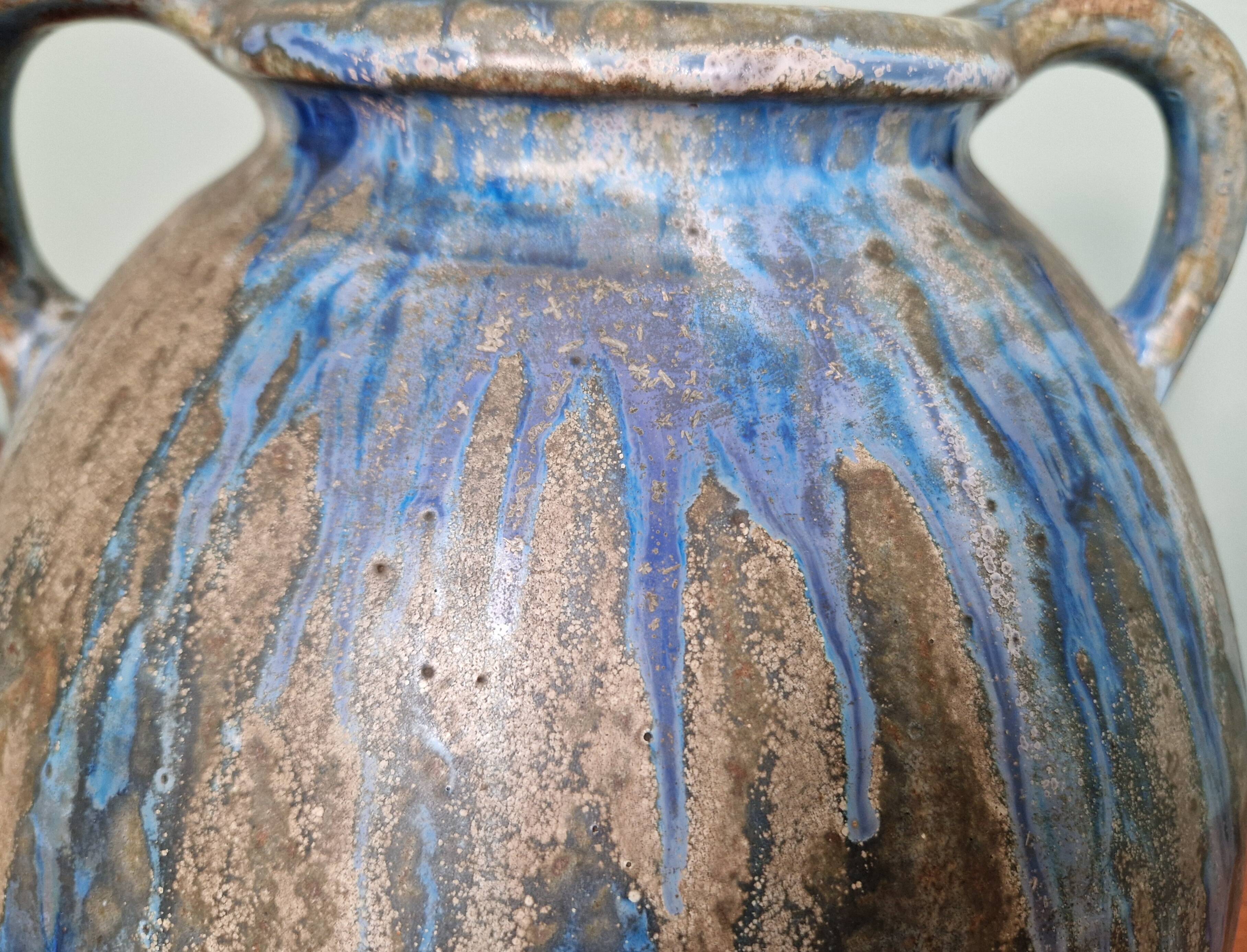 flamed stoneware vase, Roger Guérin (Bouffioulx, Belgium)