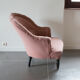 Fauteuil crapaud parme