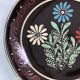 Hollow dish flower decoration alsatian pottery Sigried