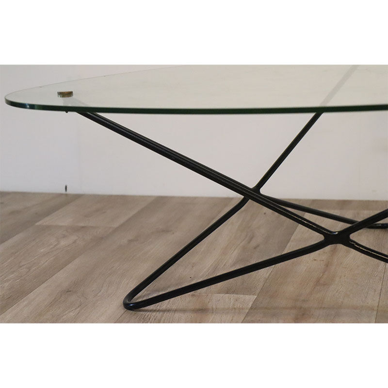 Table basse vintage « Jasmin » de Florent Lasbleiz pour Airborne 1950