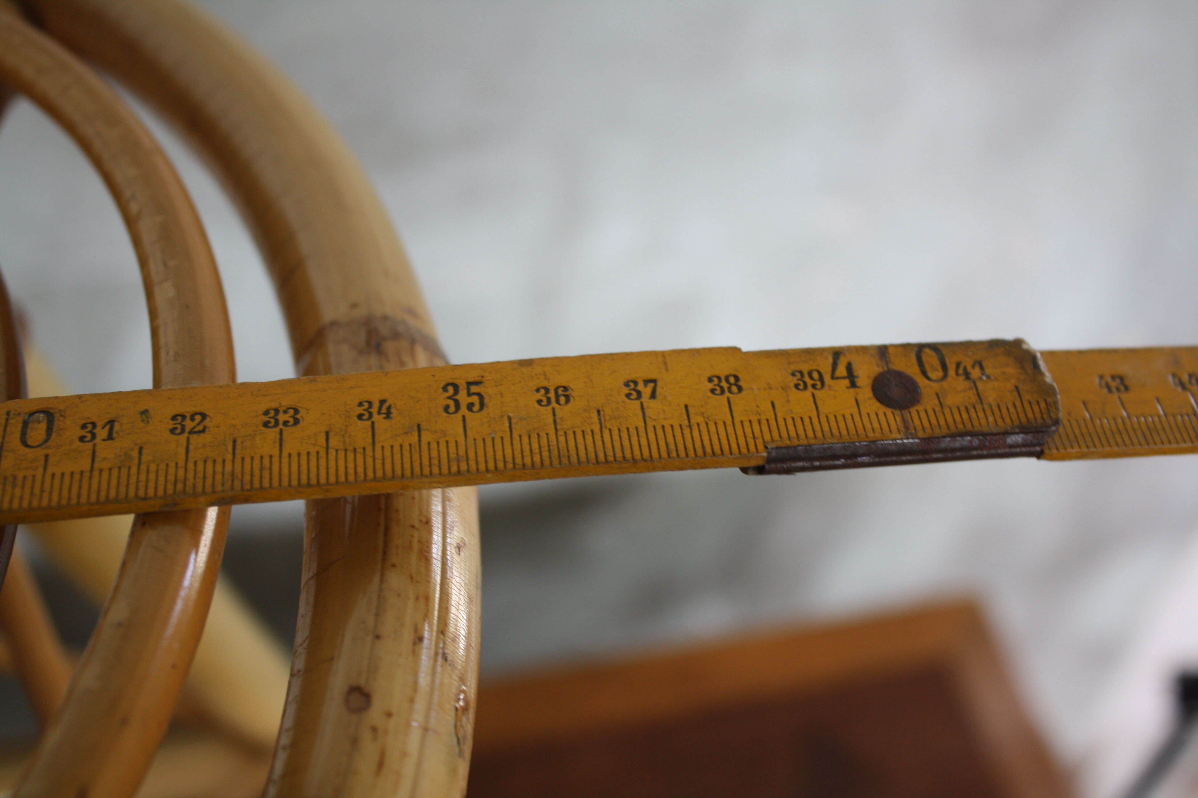 Vintage rattan stool
