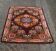 Tapis fleuri vintage
