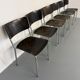 Set of 6 stackable chairs designed by Gustav Hassenpflug, Bauhaus, 1940s.