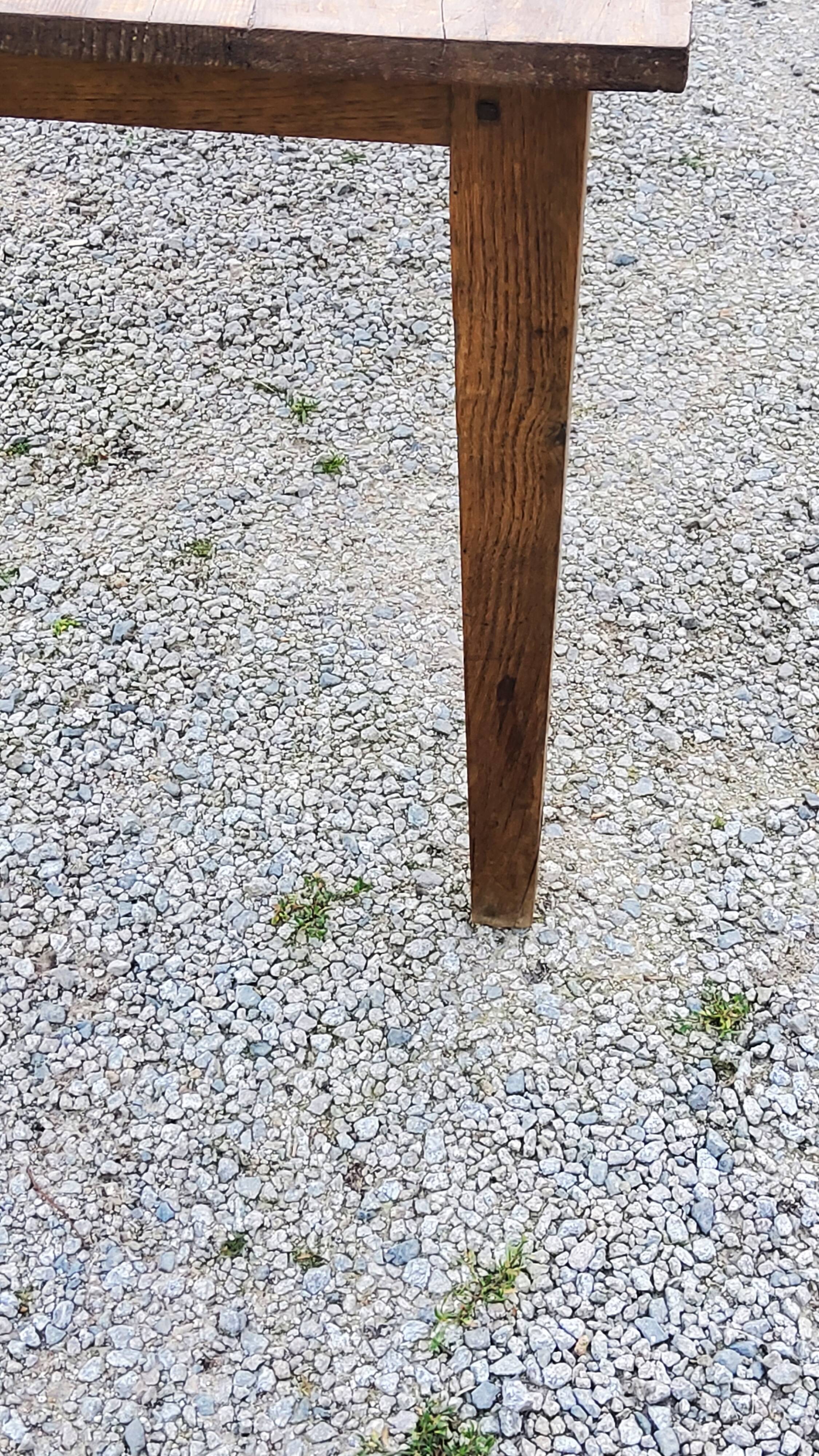 Old farm table spindle legs 195cm