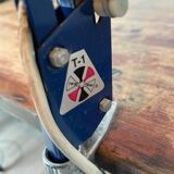 Vintage, architect lamp, articulated lamp, Twist brand, Model T1, 1970s, blue, décor