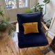 Set of two Croisette armchairs in velvet by the brand Honoré.
