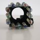 Japanese tealight holder of colored glass beads