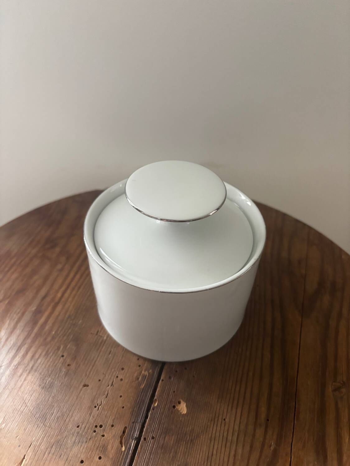 Thomas Germany Medallion Silver Rimmed Porcelain Tea Set