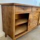 Old oak sideboard from the 1950s, vintage reconstruction period