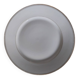 White and gold Limoges plates