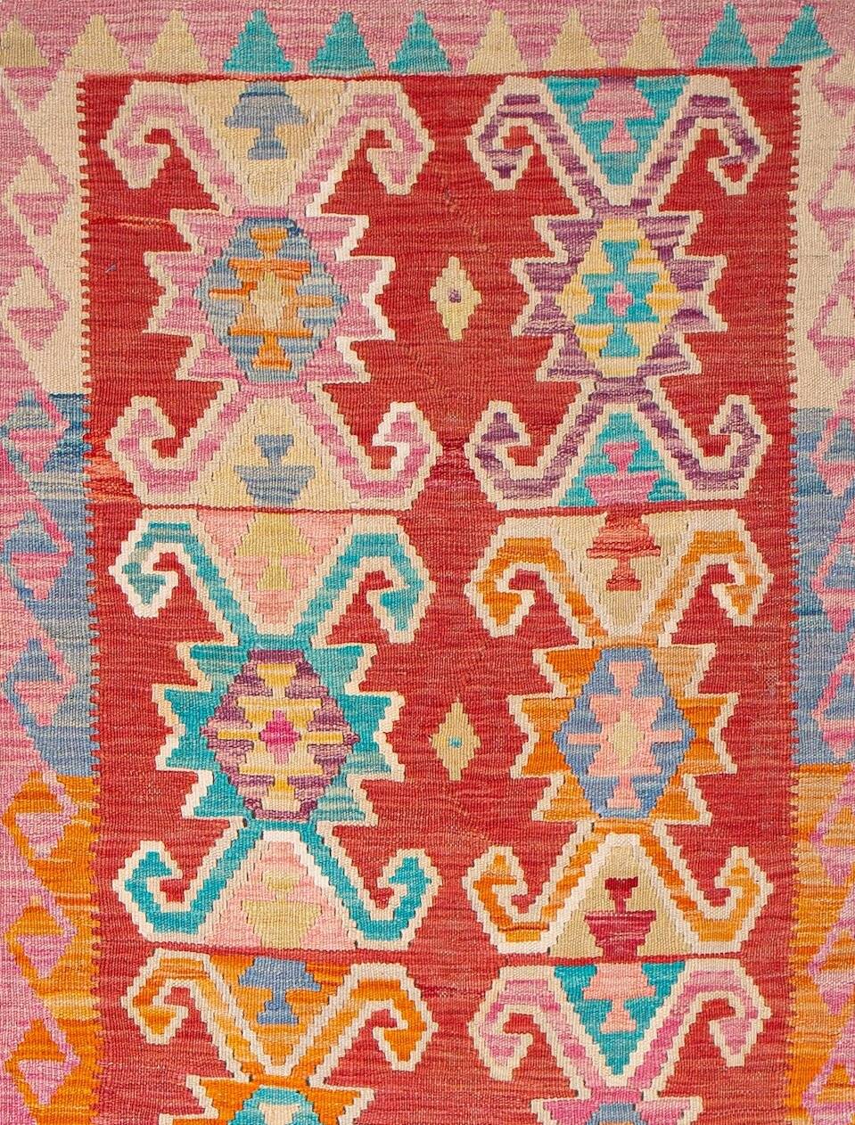 Afghan Pashtun Kilim Runner 245 x 84 cm