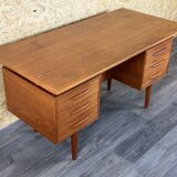 60s 70s teak desk desk Danish Modern Design Denmark