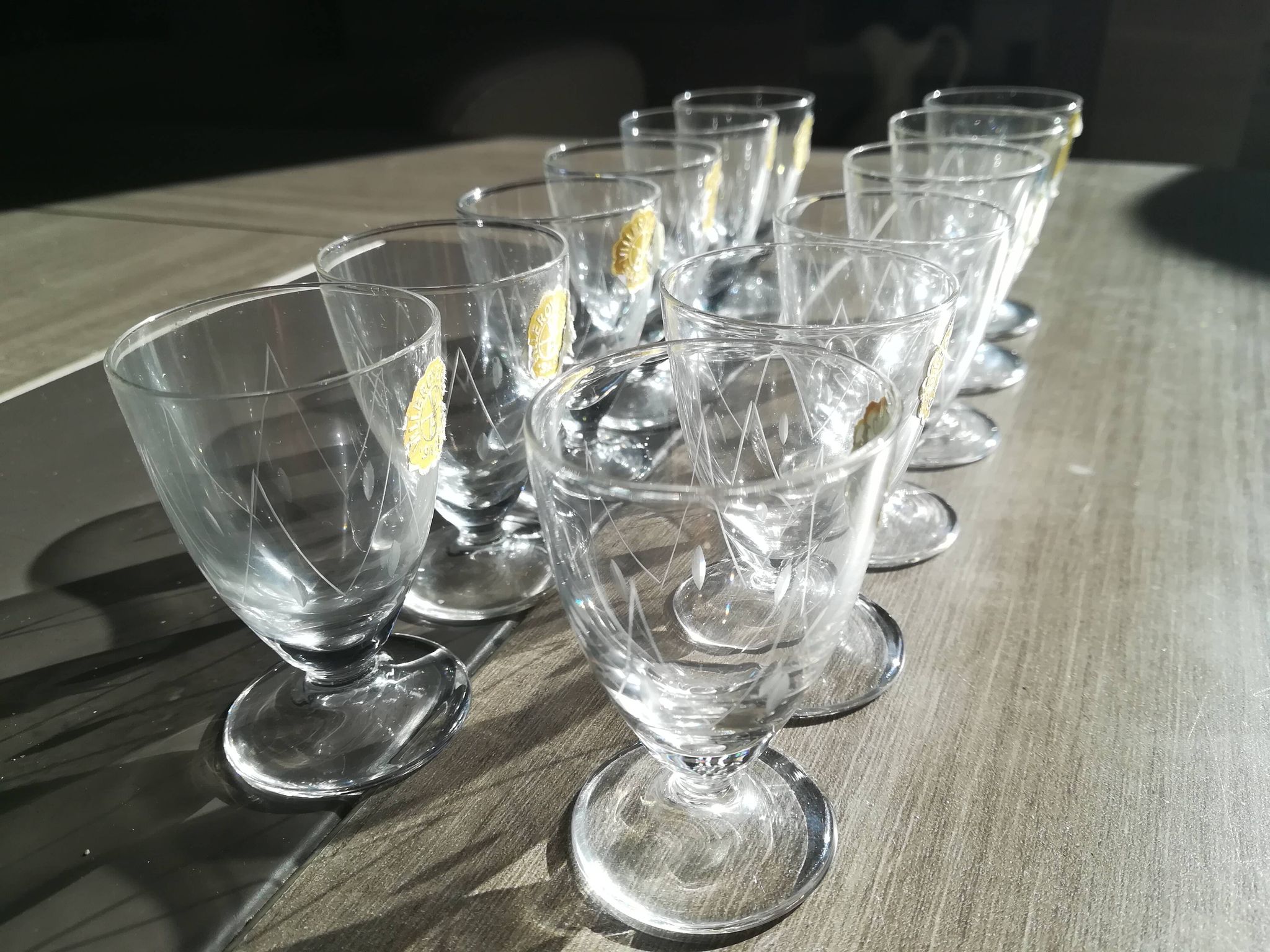 12 verres en cristal modèle Saar par Villeroy & Boch