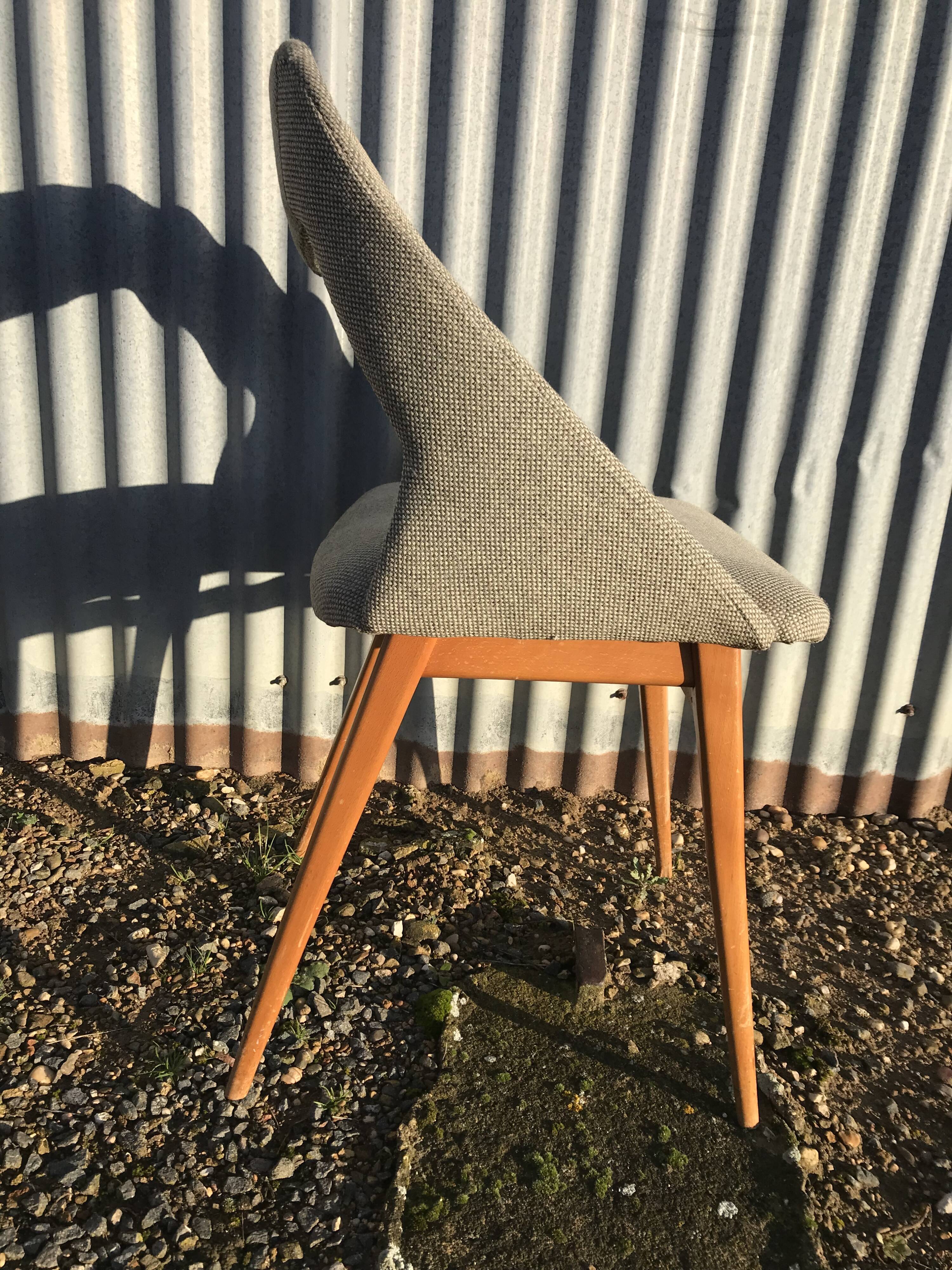 Set of 4 chairs Louis Paolozzi 1950