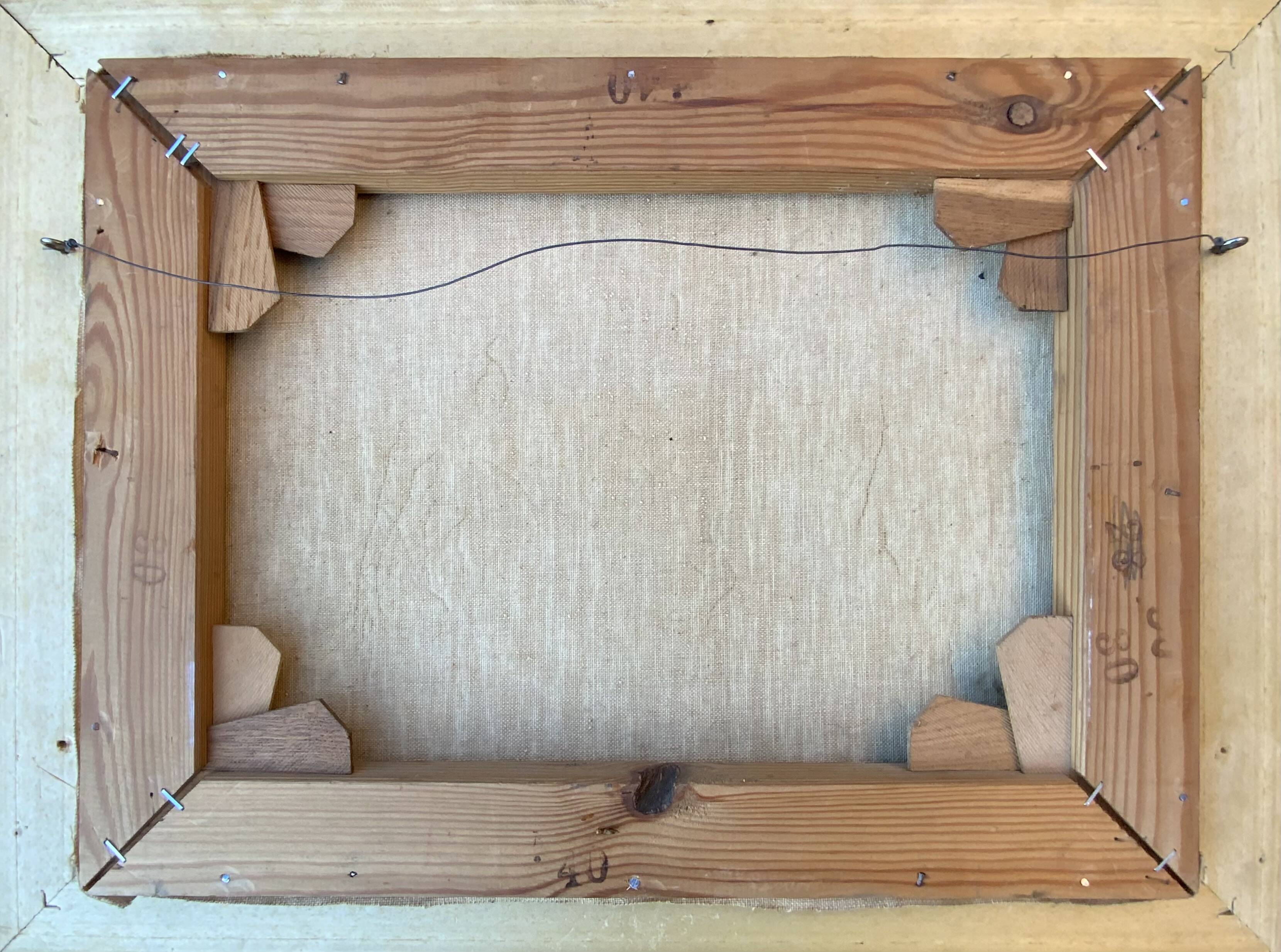 Vintage Art deco Still life with flowers Oil Paintingby A.Haaning, Denmark