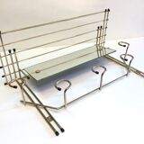 Galvano brass swivel mirror coat rack 1963