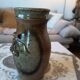 Pyrite stoneware vase, signed Jacques Vilain, La Borne, 1960s-70s.