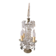 Girandole in gilded bronze and glass pendants