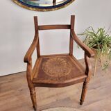 Early 20th century wooden barber's chair