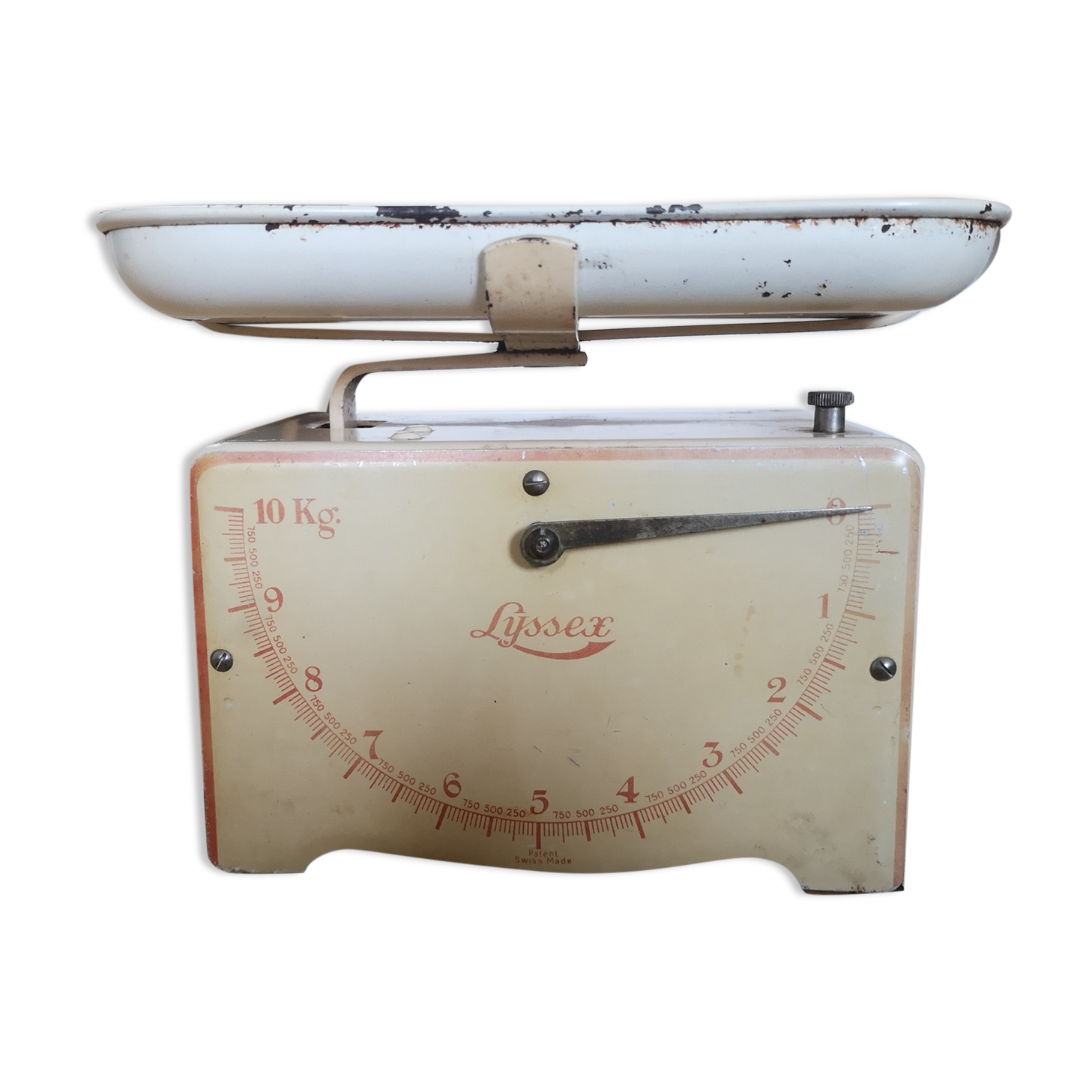 Vintage Swiss Lyssex household scale 10kgs