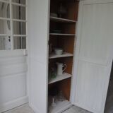 Vintage Parisian wardrobe re-enchanted in pearl gray with waxed finish.
