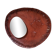 Sculptural Free Form Leather Mirror, France, 1990s