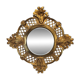 Convex "Witch mirror", gilt bronze frame, 1950s - France