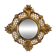 Convex "Witch mirror", gilt bronze frame, 1950s - France