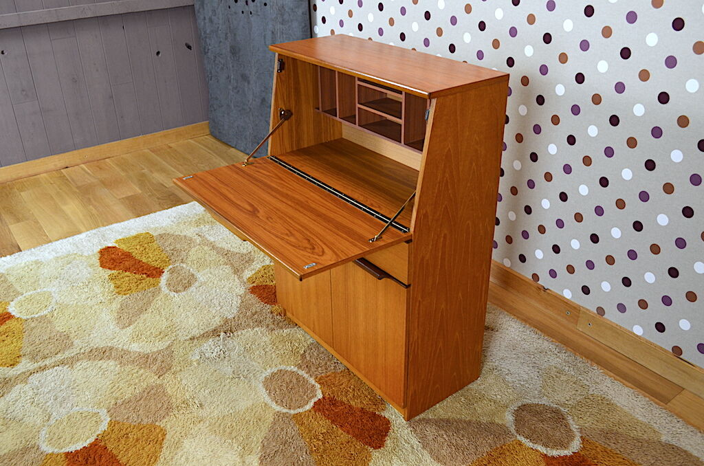 Secretary scandinavian vintage teak design 1960