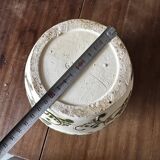 Art Deco vase signed GV (Croismare) raw and glazed ceramic