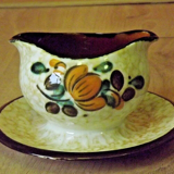 Vintage Boch La Louvière Corfou Collection Sauce/Sauce Boat Fixed Plate