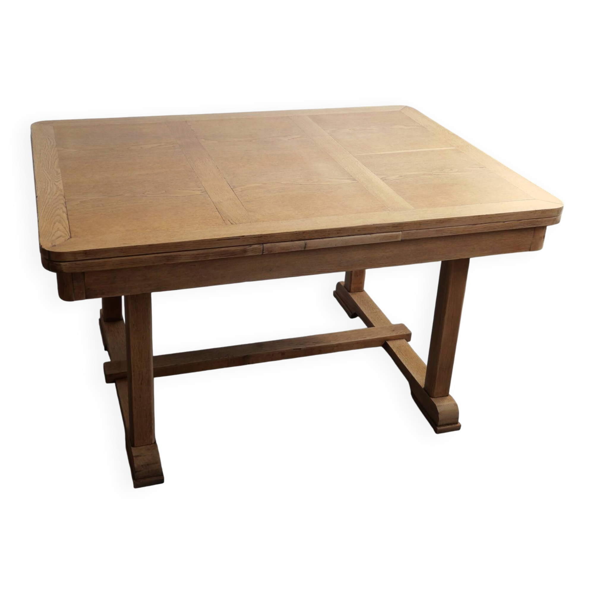 Table à rallonges en chêne rénovée
