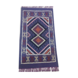 Kilim violet berbère fait à la main 56x95cm