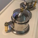 4 Postmodern Espresso Cups Kontessa Series + Saucers and Sugar Bowl