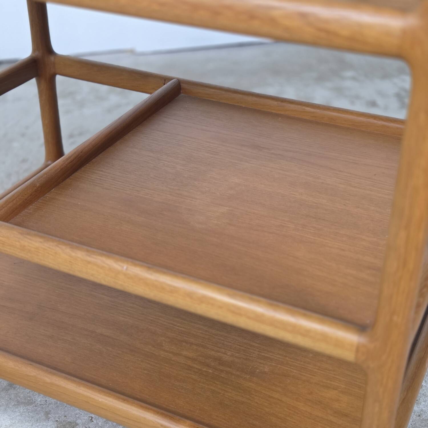 Henning Korch, Silkeborg vintage Danish teak serving trolley