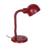Vintage red metal desk lamp