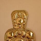 Grande applique murale suédoise en laiton du milieu du siècle