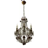 Vintage Crystal Rose Chandelier