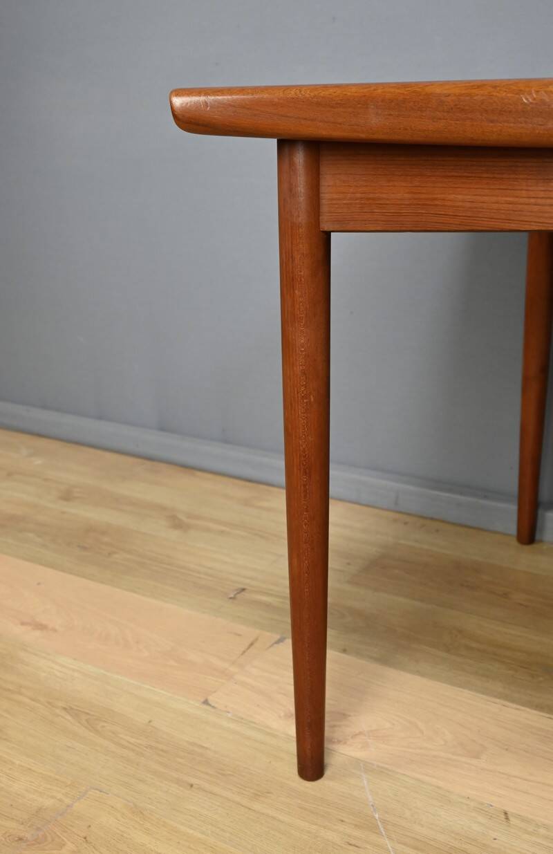 Extendable Teak Table, Dyrlund, Denmark – 1960s