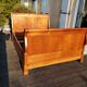 19th century walnut roller boat bed