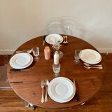 Round mahogany table
