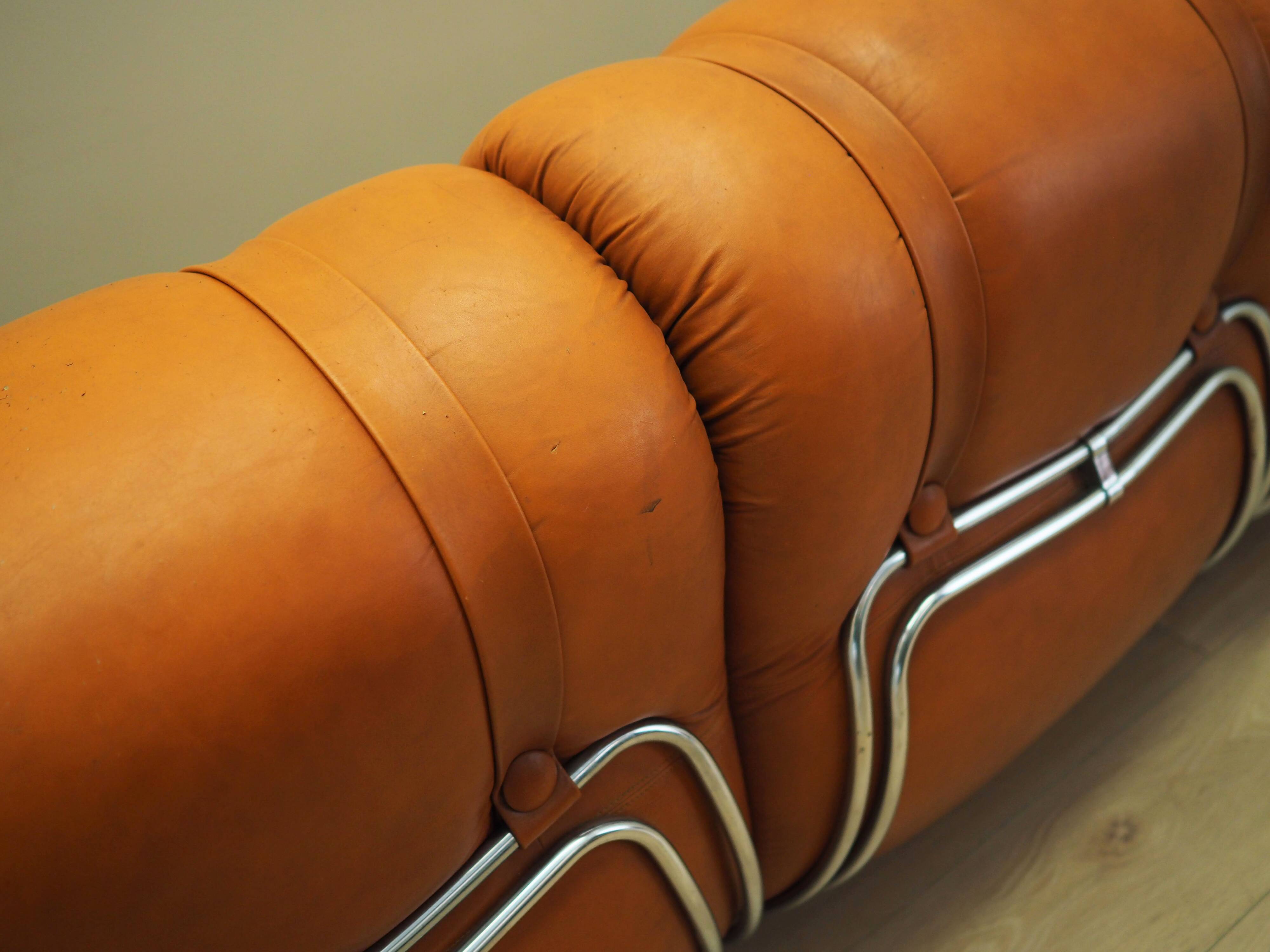 Orange sofa, Space Age design, 1960s, production: Italy