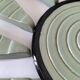 Art Deco celadon and black modular service cutlery rest